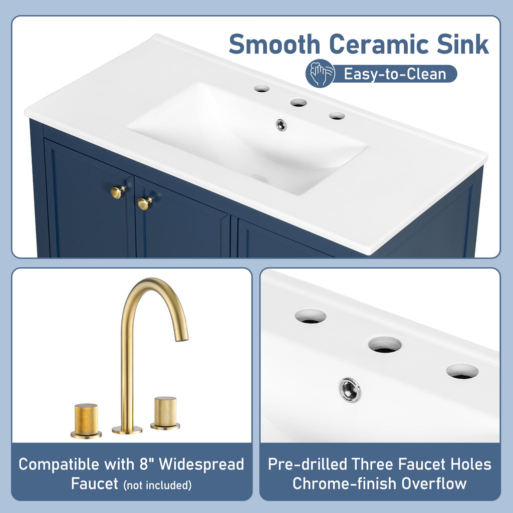 36" Bathroom Vanity with Sink