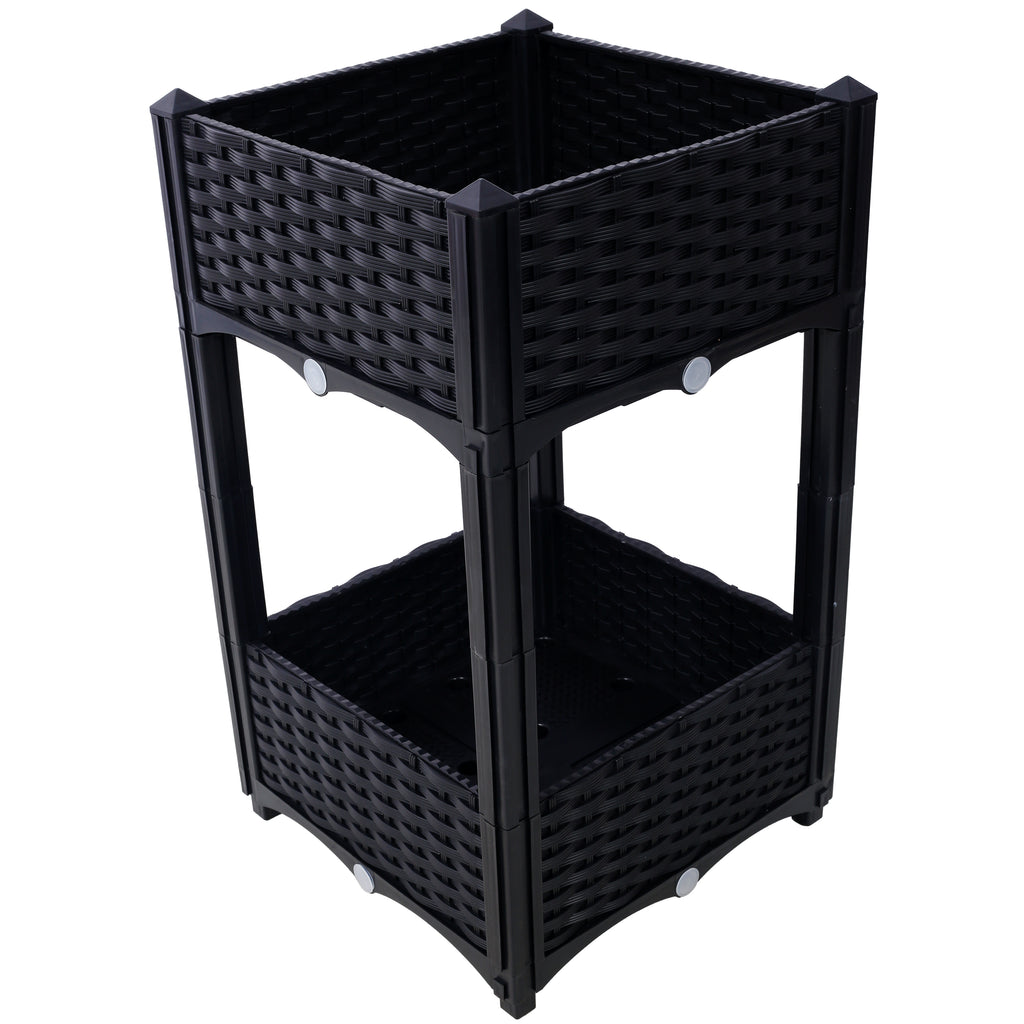 Planter Raised Beds - Elevated Planter Garden Box with Drainage Plug