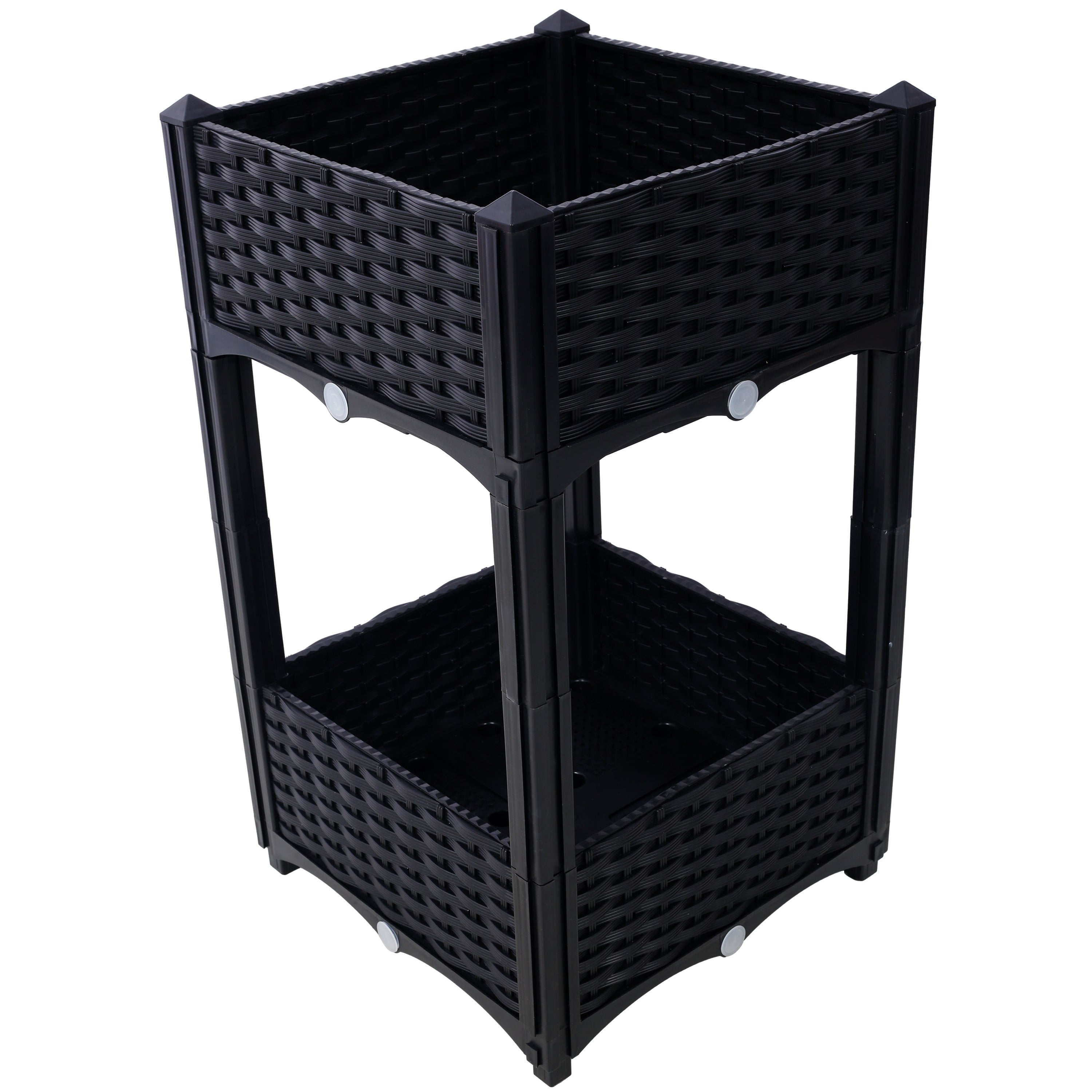 Planter Raised Beds - Elevated Planter Garden Box with Drainage Plug