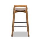 Sven 26.5" Modern Minimalist Low Back Wood Counter Stool