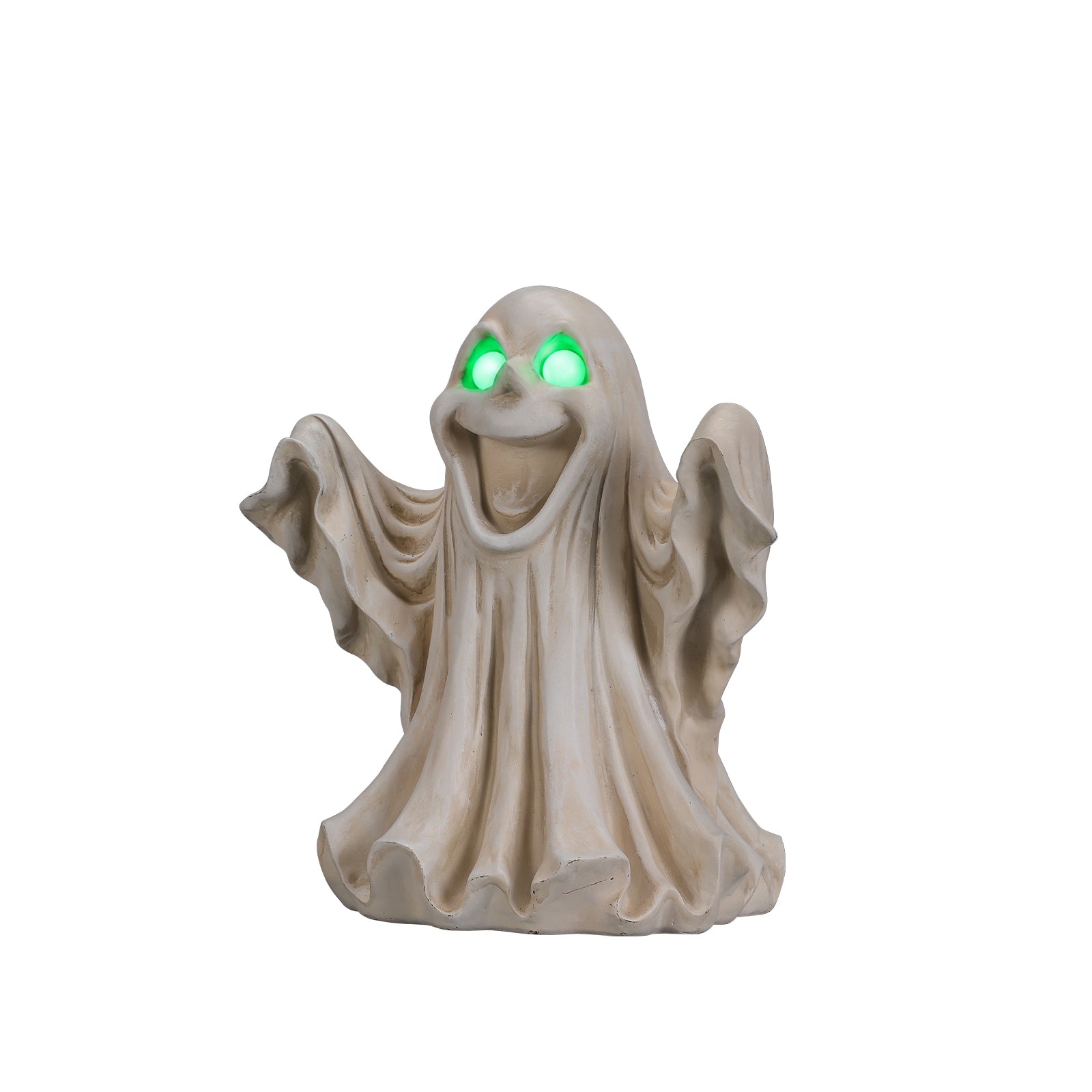 Halloween Ghost Figurine - LED Light Up with Glowing Eyes