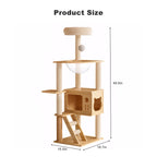 48.8" Modern Cat Tower for Indoor Cats