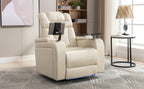270 Degree Swivel PU Leather Power Recliner