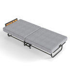 78" Folding Bed with Headboard & USB Charging Station