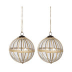 D5" X-Mas Hanging Ornament, Set of 2