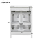 Modern 48-Inch Bathroom Vanity with Ceramic Sink