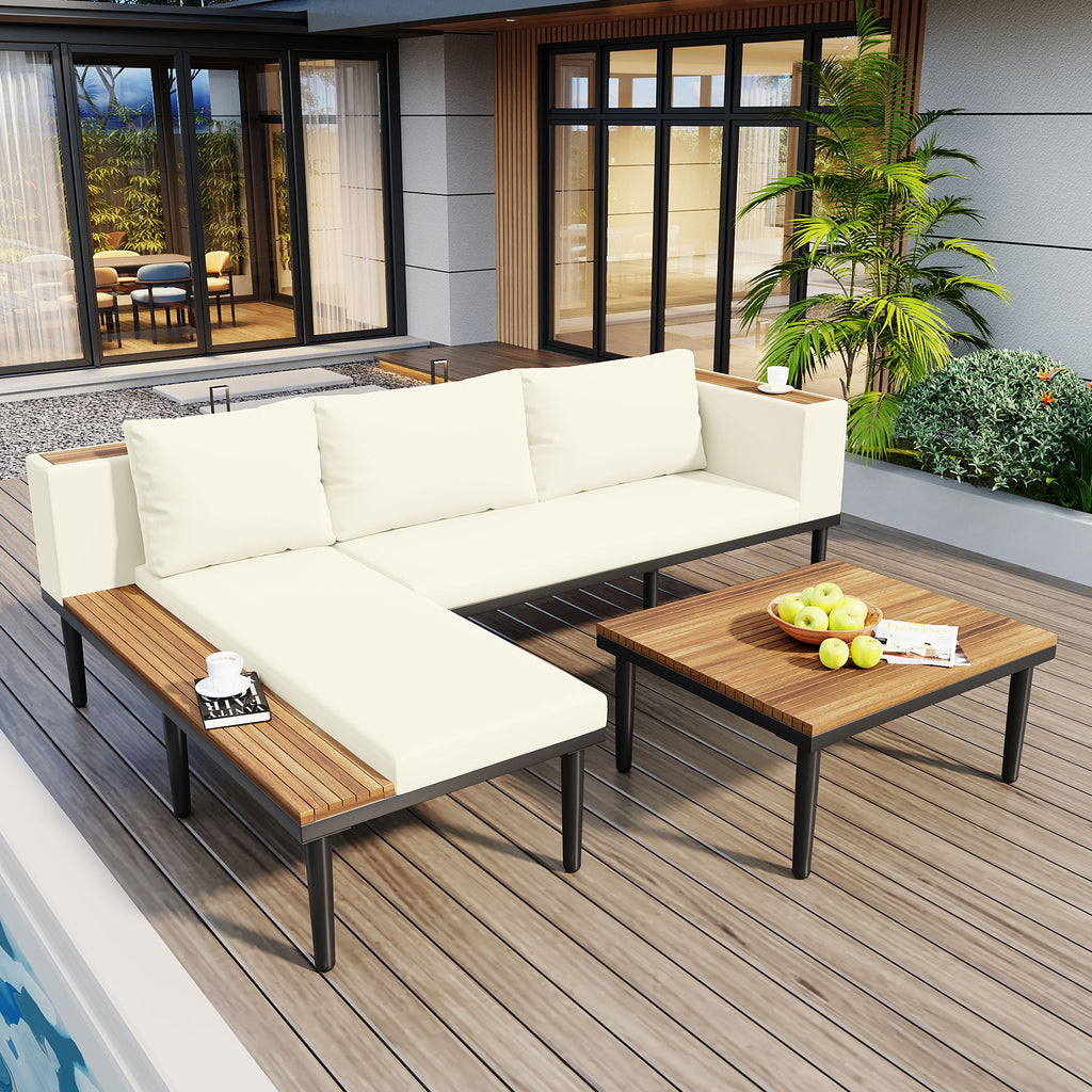 Luxury Patio Furniture Set with Removable Cushions