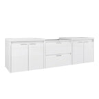 72" Bathroom Vanity With Resin Sink