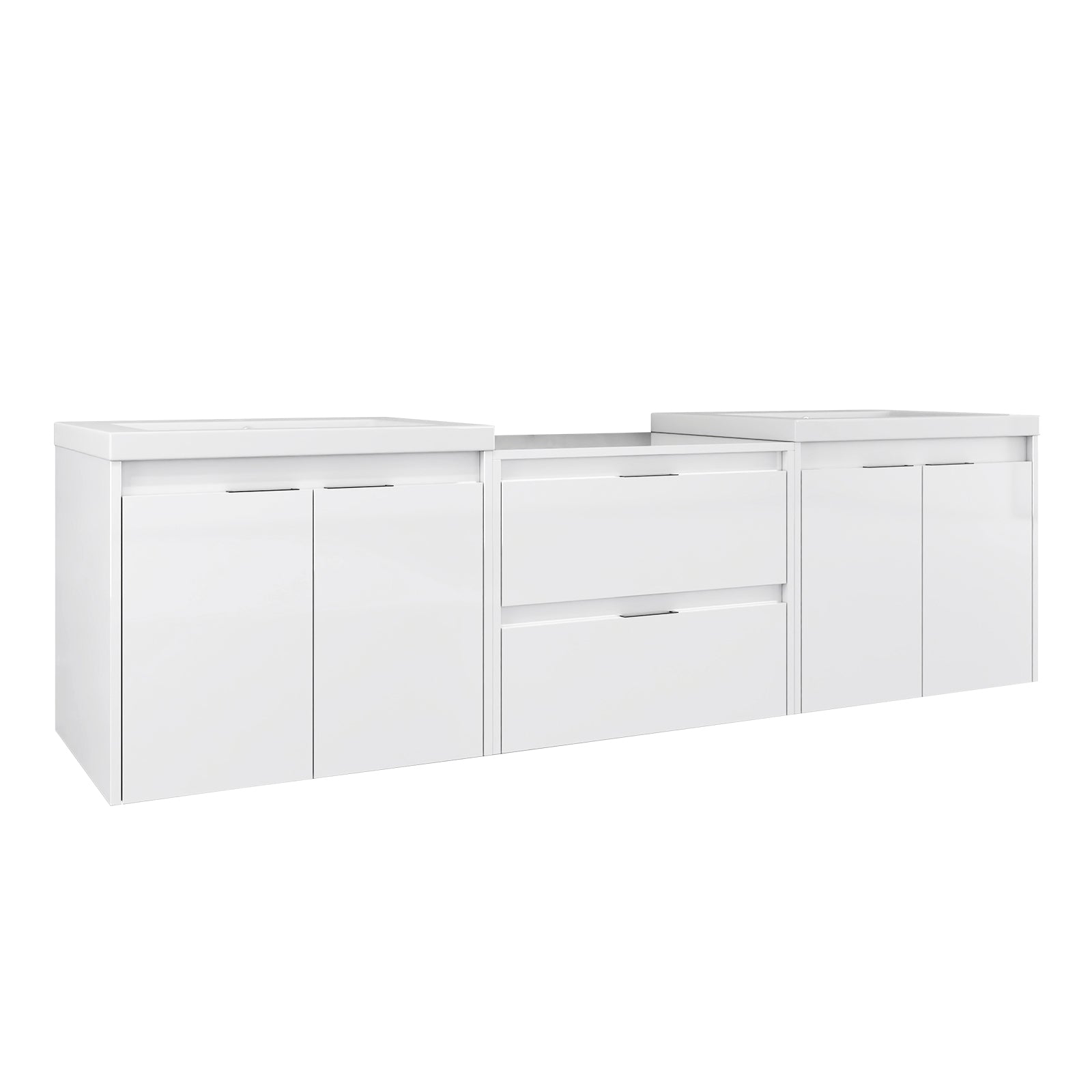72" Bathroom Vanity With Resin Sink
