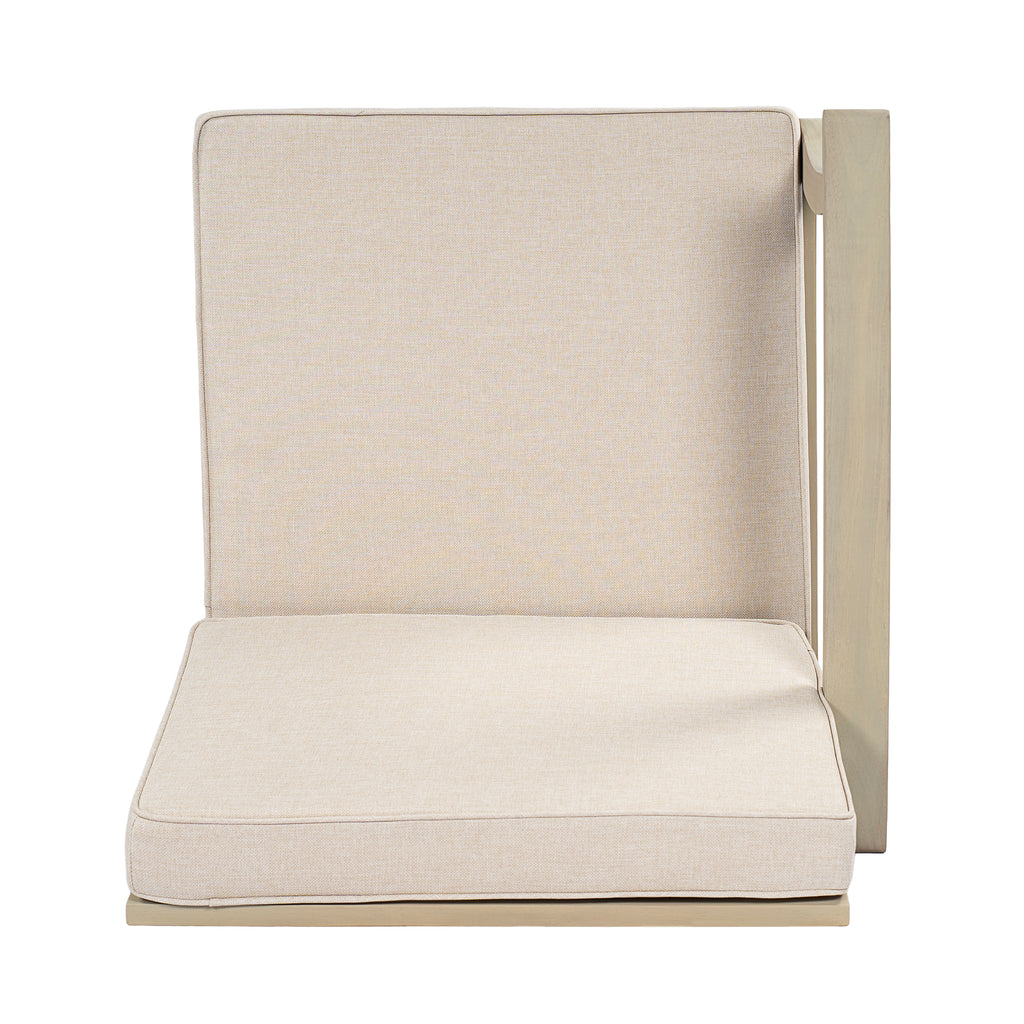 Perla Patio Conversation Set with Sofa, Club Chairs, and Coffee Table