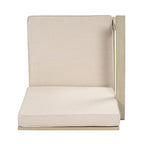 Perla Patio Conversation Set with Sofa, Club Chairs, and Coffee Table