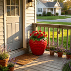 15-Inch Tall Strawberry Shaped Planter Pot