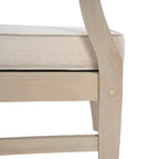 Perla Left Armchair in Acacia Wood