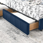 Full Size Storage Upholstered Tufted Bed Frame