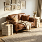 Round Coffee Tables Side Table Set of 2