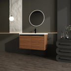 36" Wall Mounted Bathroom Vanity with Resin Basin