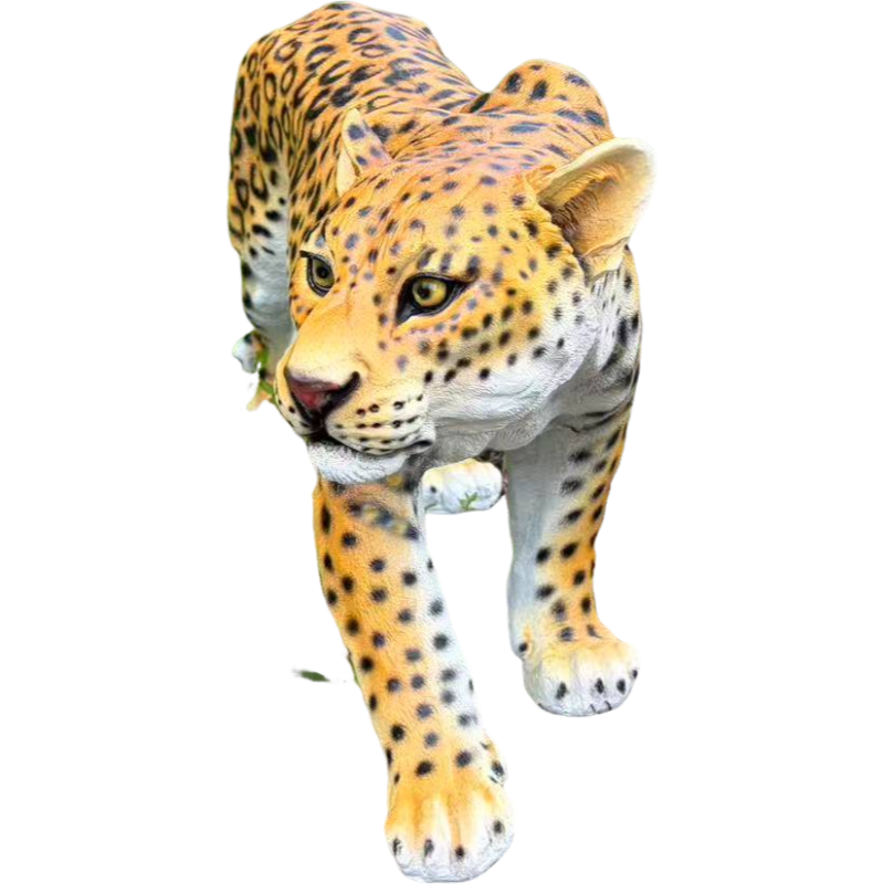 Realistic Leopard Garden Statue