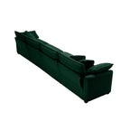Modern Upholstered 4-Seater Corduroy Sofa