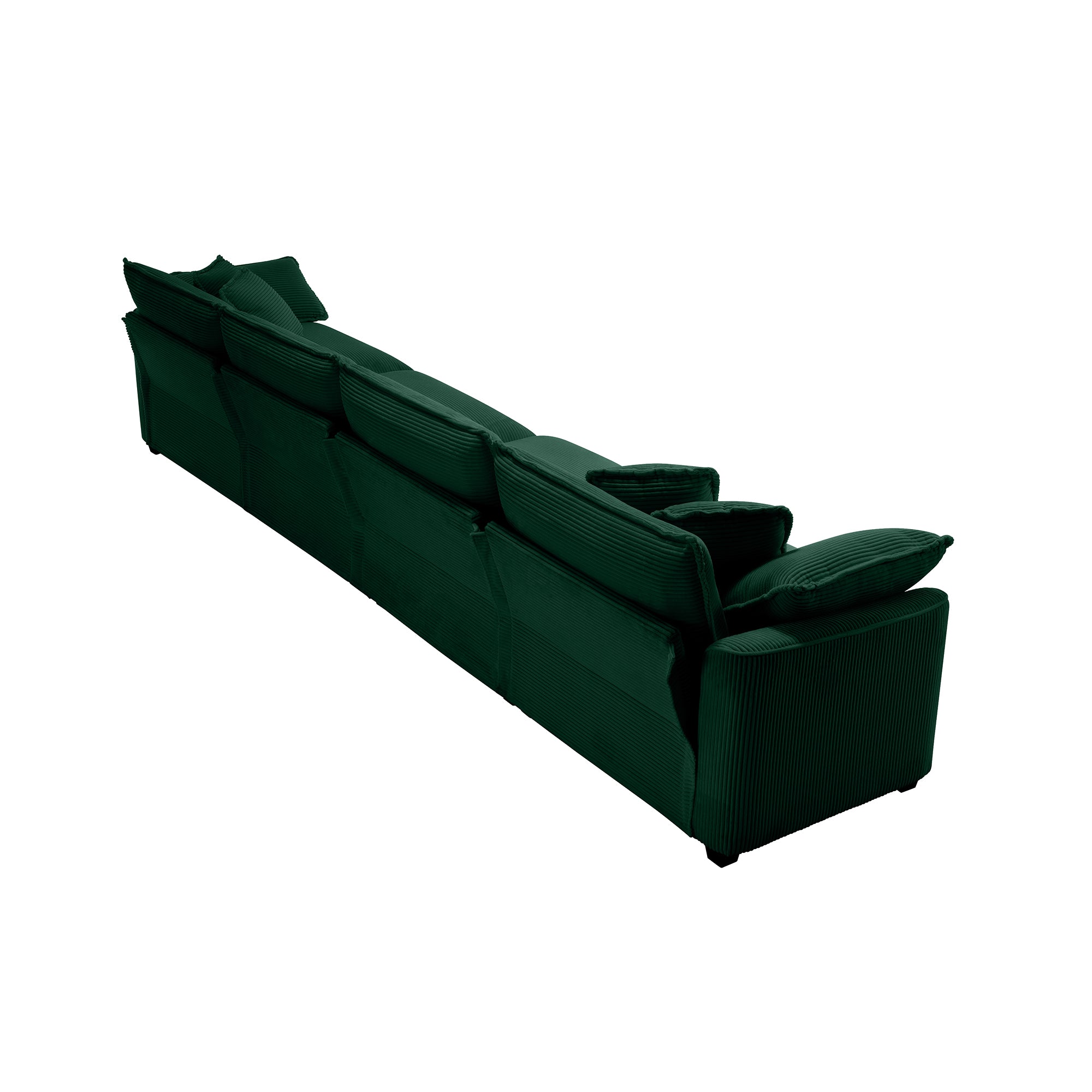 Modern Upholstered 4-Seater Corduroy Sofa