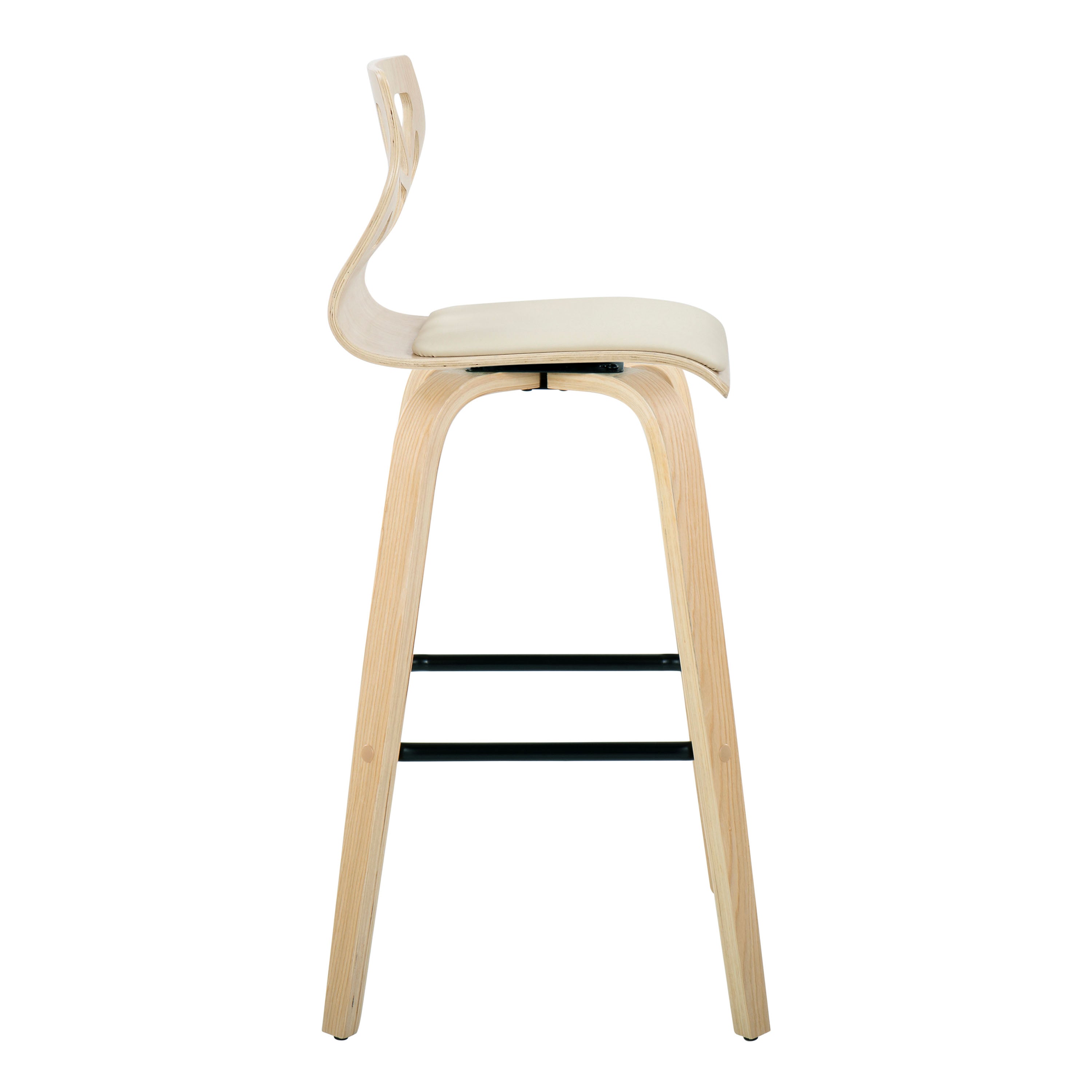 Folia Fixed-Height Barstool with Swivel