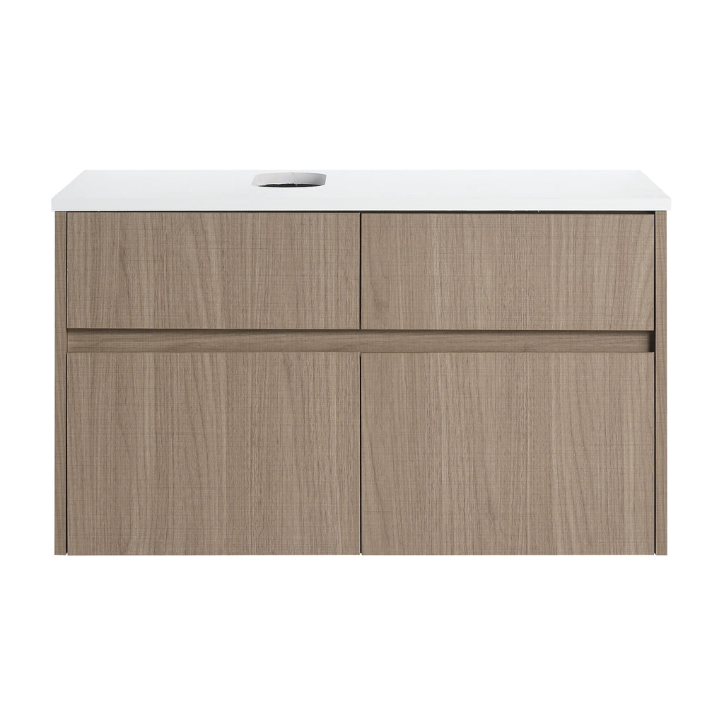 32 Inch Wall-Mounted Bathroom Vanity