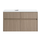 32 Inch Wall-Mounted Bathroom Vanity