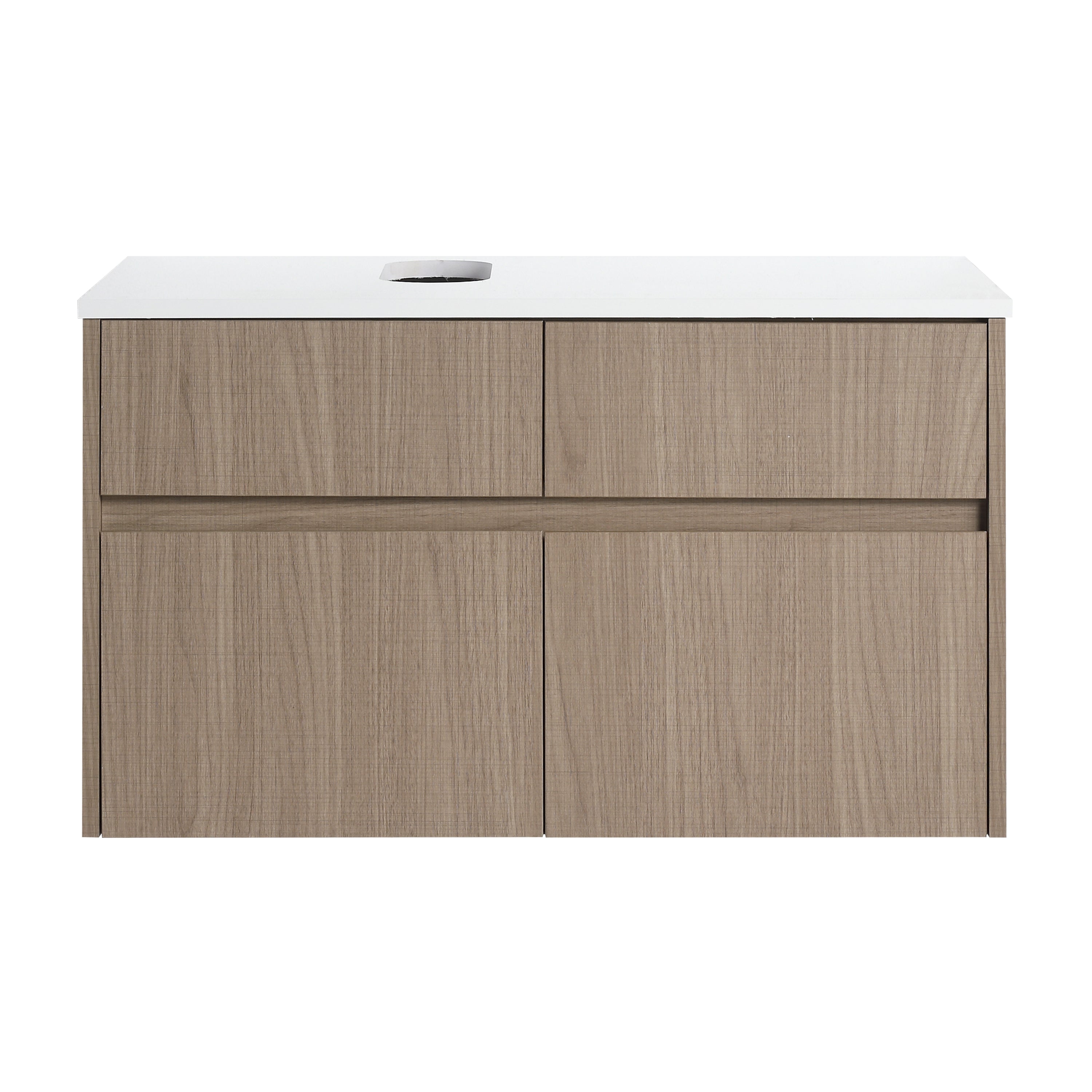 32 Inch Wall-Mounted Bathroom Vanity