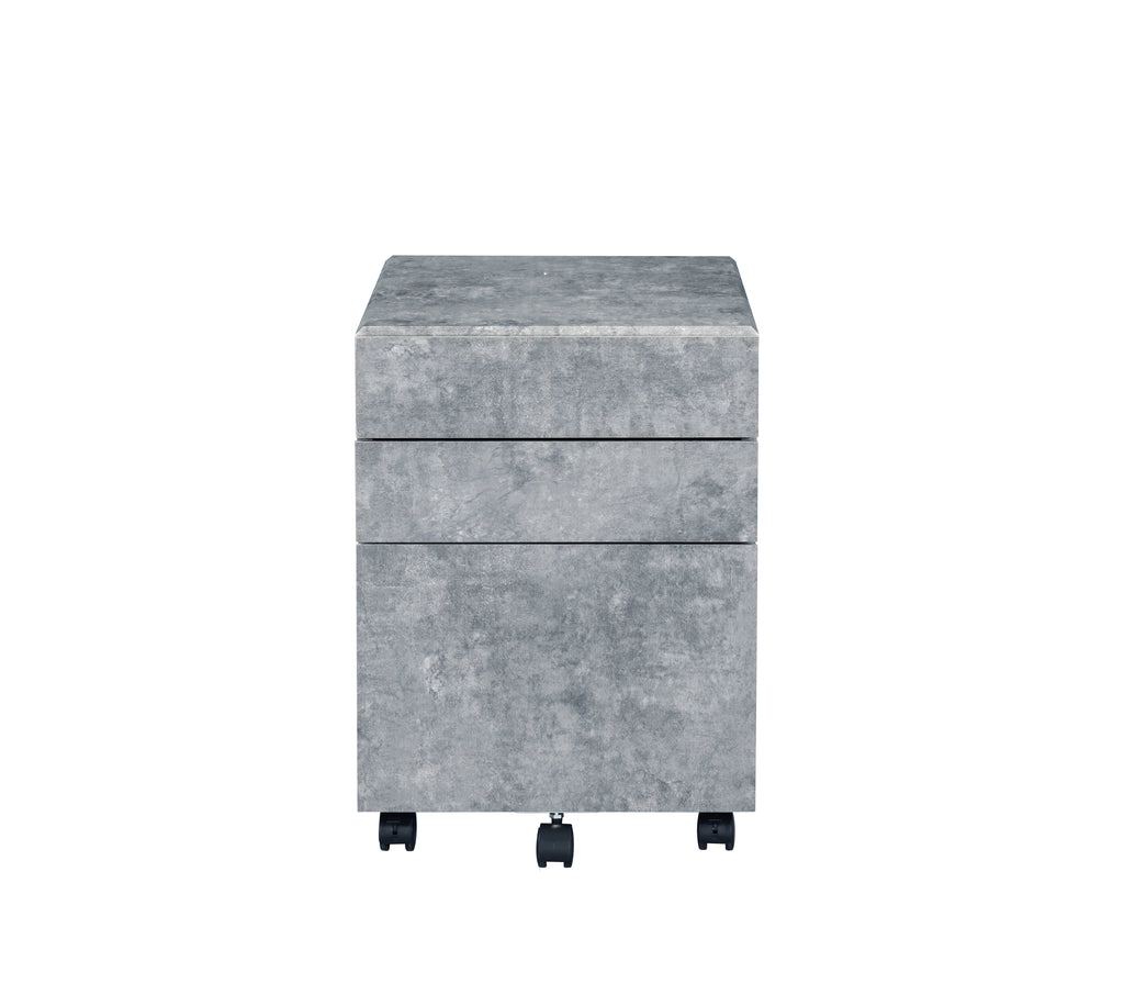 Jurgen Faux Concrete File Cabinet