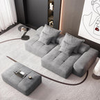 Modern Oversized Modular Sectional Sofa with Ottoman
