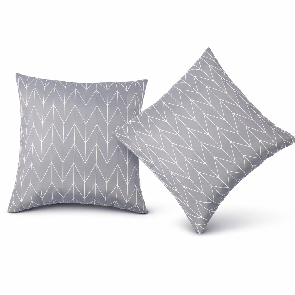2 Pack Outdoor Throw Pillows - Dusty Gray