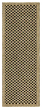 Earth GC_NTL1003 Jute/Black Indoor/Outdoor Area Rug