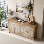 60" Wood Accent Cabinet with 4 Doors
