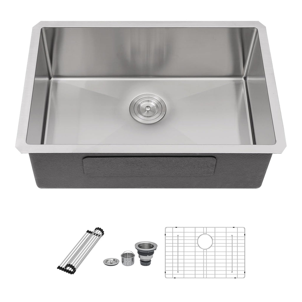 25 Inch Undermount Kitchen Sink - 16 Gauge Stainless Steel