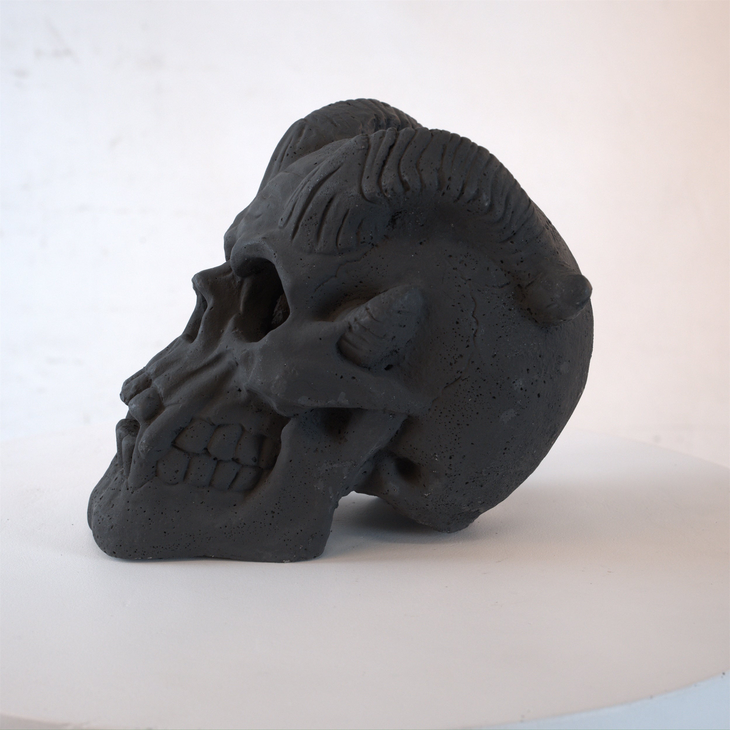 Human Skull Fire Pit Gas Log