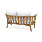 2-Person Outdoor Acacia Wood Patio Seating Group