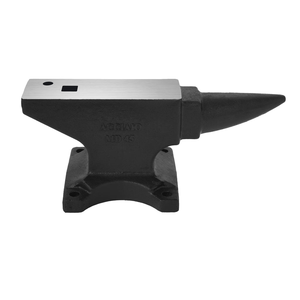 Single Horn Anvil - 45Lbs Cast Steel High Hardness Tool