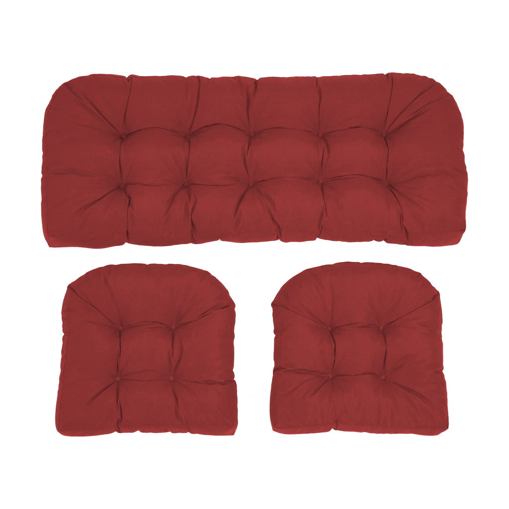 Wicker Chair Cushions Set of 3