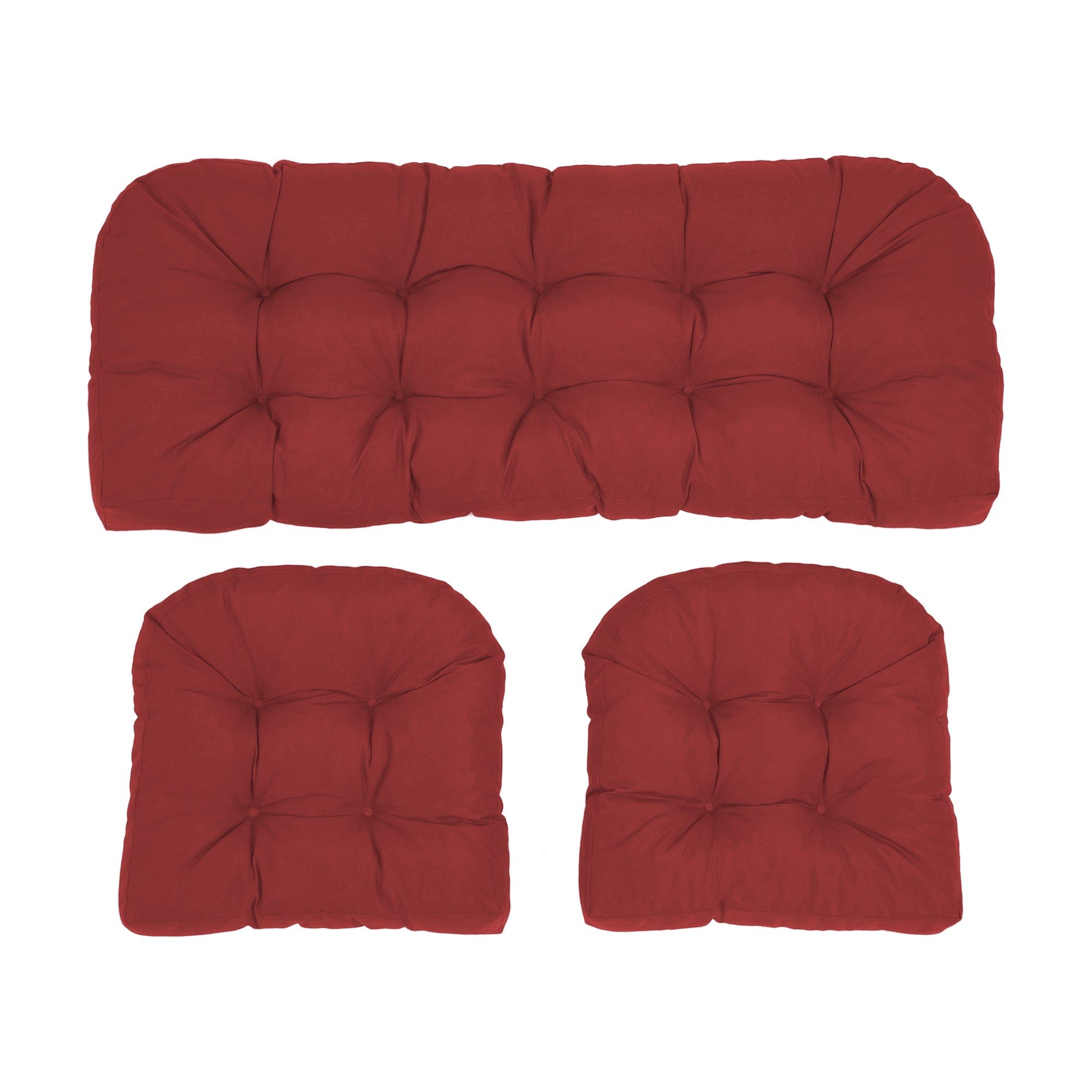Wicker Chair Cushions Set of 3