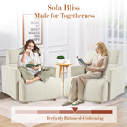 Oversized Chair with Storage Ottoman
