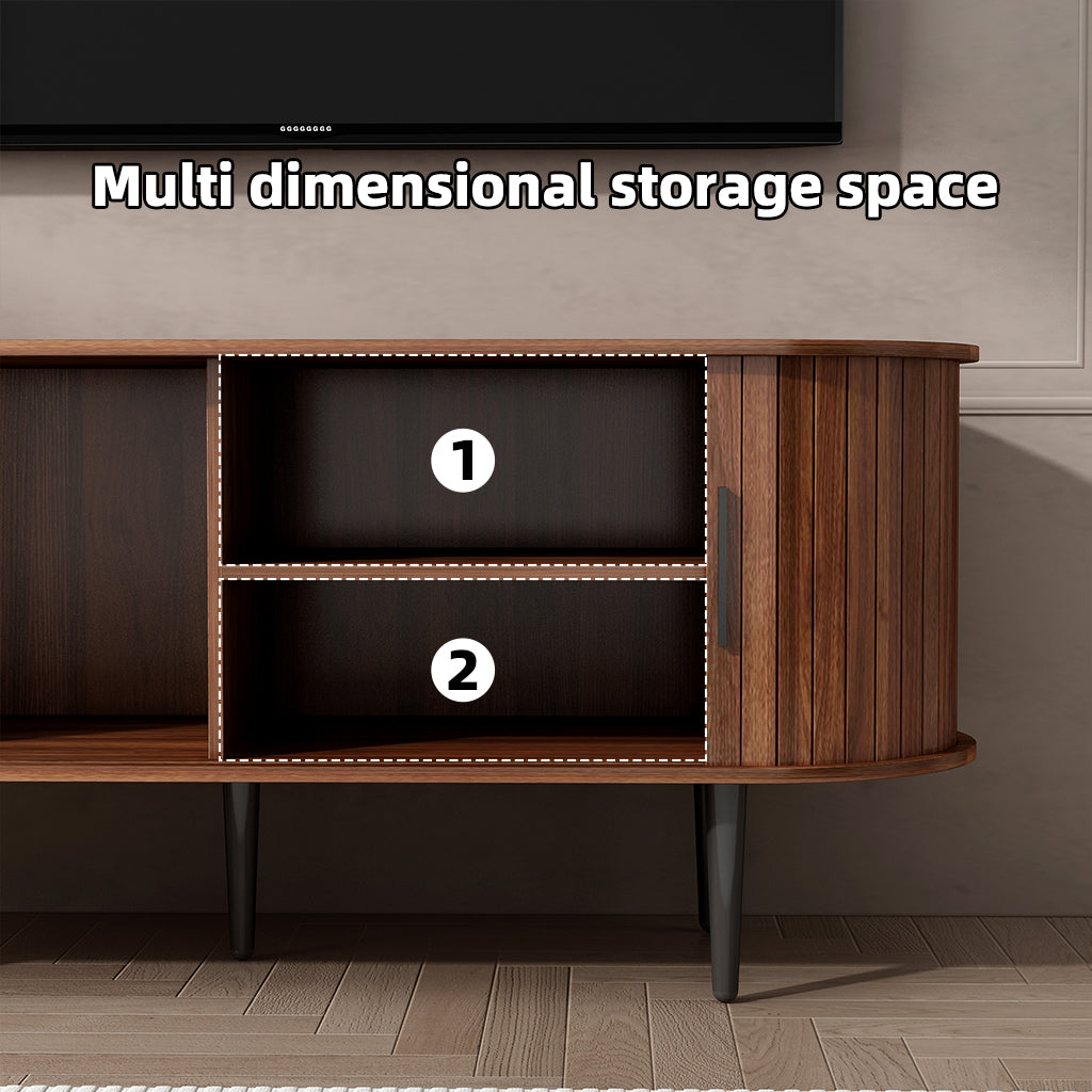 47" Modern TV Stand with Storage Compartment