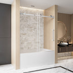 Frameless Single Sliding Shower Door