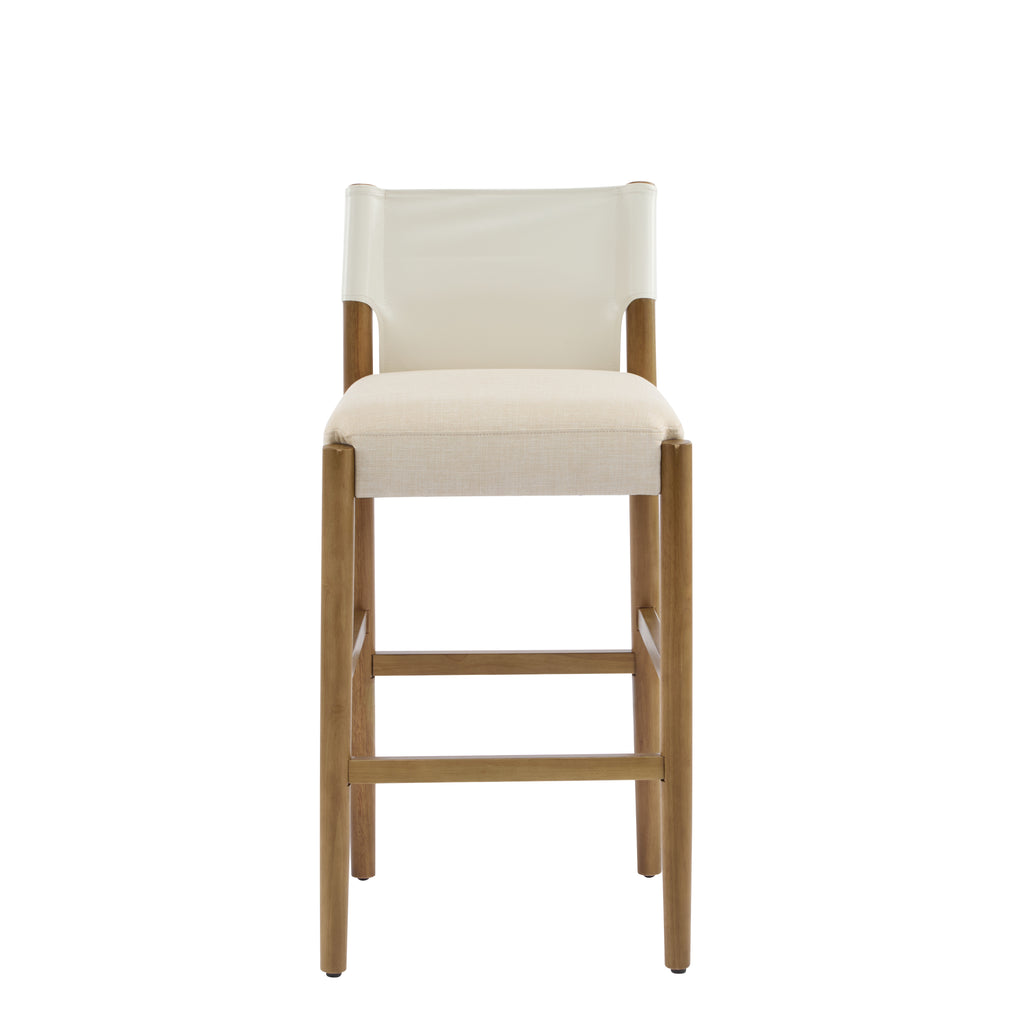 28.5'' Modern Solid Wood Bar Stool Set