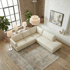 Glander Sectional Sofa in Cream