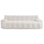 88 In. Cloud 3 Seater Chenille Sofa with Button Tufted Design