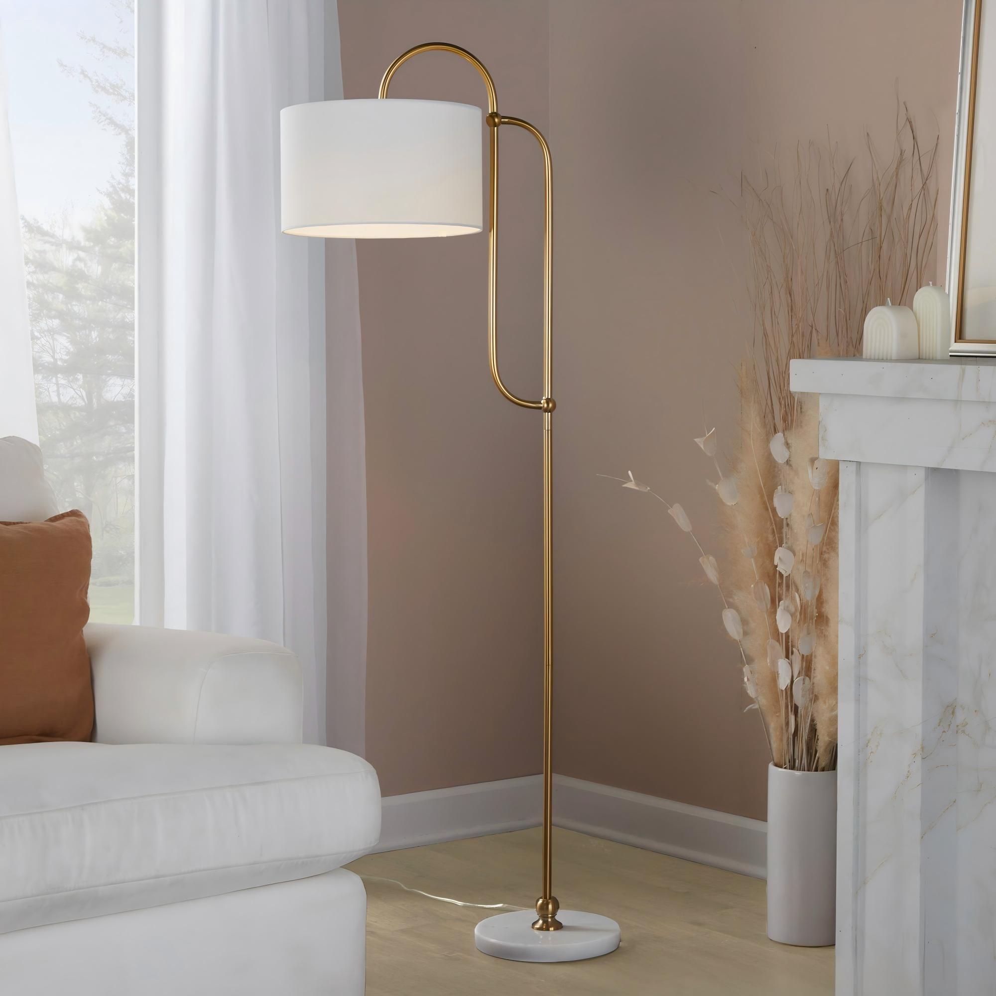 Leslie 63" Metal Floor Lamp
