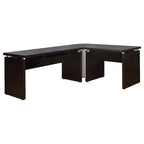 Ulloa Cappuccino 83-Inch L-Shaped Office Computer Desk