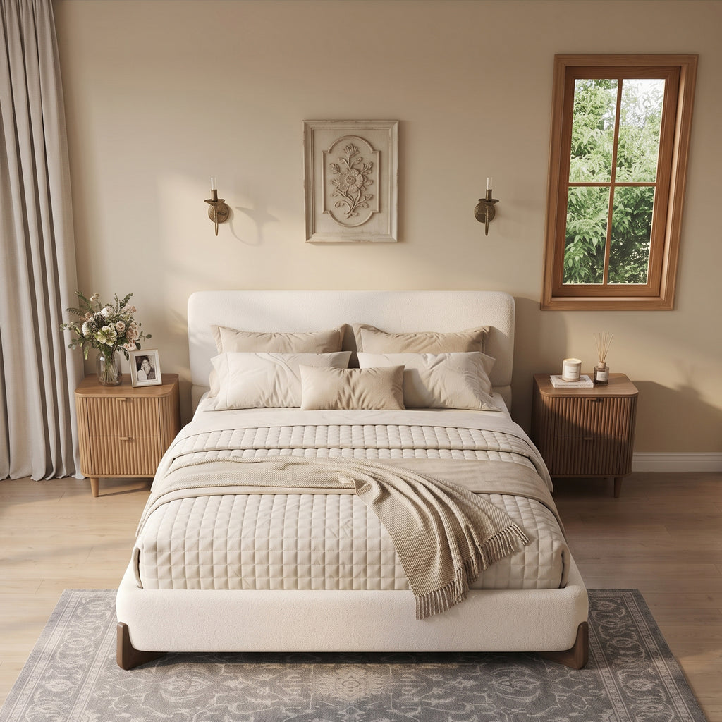 Elegant Terry Upholstered Bed