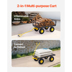 900 Lbs Heavy Duty Steel Garden Cart