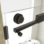 Frameless Double Sliding Soft-Close Shower Door - Matte