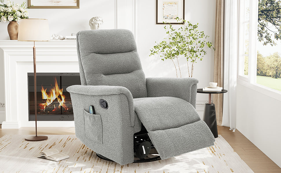 Manual Recliner Chair Rocking and Swivel Recliner